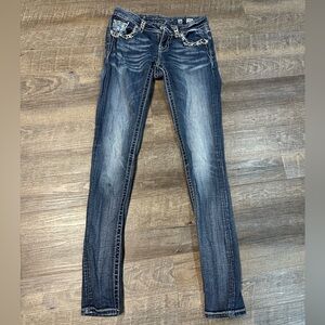 Miss Me Dark Blue Denim Jeans